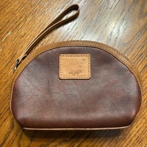 WILL Leather Goods Zip Utility Pouch Bag